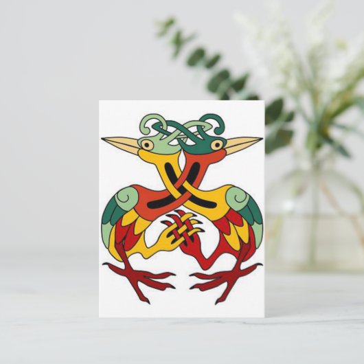 ケルト鳥 ポストカード (スタンド正面)