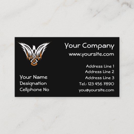 ケルト鳥 名刺 (正面)