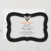 ケルト鳥 招待状 (裏面)