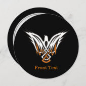 ケルト鳥 招待状 (正面/裏面)