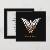 ケルト鳥 招待状 (正面/裏面)