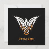 ケルト鳥 招待状 (正面)