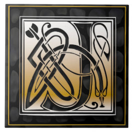 ケルト黒石Jモノグラムタイル タイル