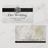 ケルト・アイリッシュ・ノット結婚のウェブサイトカード エンクロージャーカード (正面/裏面)