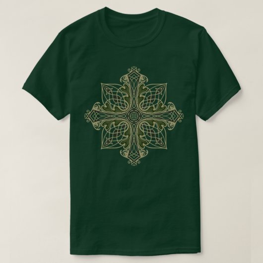 ケルト・オーク・クロス Tシャツ (デザイン正面)