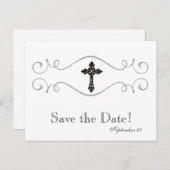 ケルト・クロス・クリスチャンの日付を保存 案内ポストカード (正面/裏面)