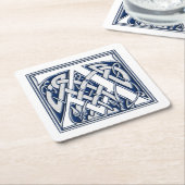 ケルト・ドラゴンイニシャルA スクエアペーパーコースター (アングル)