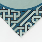 ケルト・ドラゴンズブルー フリースブランケット (角)