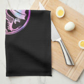 ケルト・ドラゴンラウンド キッチンタオル (四つ折り)