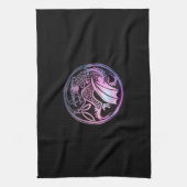 ケルト・ドラゴンラウンド キッチンタオル (縦)
