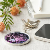 ケルト・ドラゴンラウンド キーホルダー (側面)