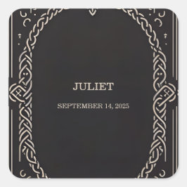 ケルト ノルディック ファン メディアバル スクロール ブライズ シャワー スクエアシール