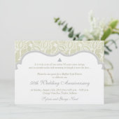 ケルト ラブ ノット ダマスク 50周年 結婚記念日 招待状 (スタンド正面)