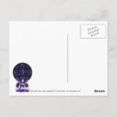 「ケルト・ロータス」紫ヨガ妖精はがき ポストカード (裏面)