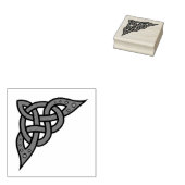 ケルト、北欧の編組コーナーノット ラバースタンプ (押印)