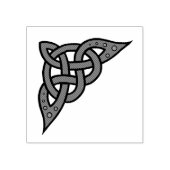 ケルト、北欧の編組コーナーノット ラバースタンプ (インプリント)