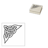 ケルト、北欧の編組コーナー/サイドノット ラバースタンプ (押印)