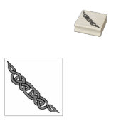 ケルト、北欧の編組コーナー/サイドノット ラバースタンプ (押印)