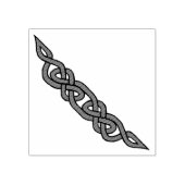 ケルト、北欧の編組コーナー/サイドノット ラバースタンプ (インプリント)