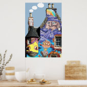 ケルバーンキャッスルグラフィティプロジェクトフェアリースコットランド ポスター (キッチン)