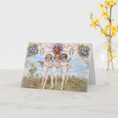 ケルビエンジェルホースシューシャムロック カード (黄色い花)