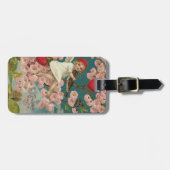 ケルビキュピッドバラハートヴァイオリンツリーバード ラゲッジタグ (正面横)