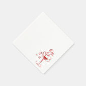 ケルビム手描きキューピッドアイコンカクテル結婚ズ スタンダードカクテルナプキン (角)