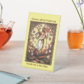 ケルビム・イースターのコンパスの中で復活したキリスト 台座サイン (インサイチュ)