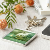 ケルピー水馬パーソナライズされた名 キーホルダー (側面)