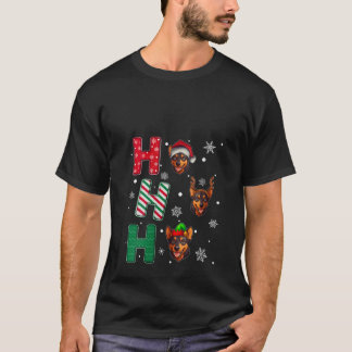 ケルピー犬好きのためのクリスマスデザイン 女性用 マッチング Tシャツ