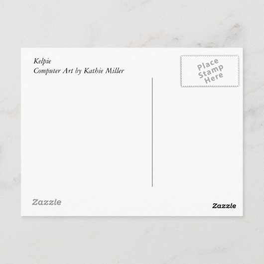 ケルピー色 ポストカード (裏面)