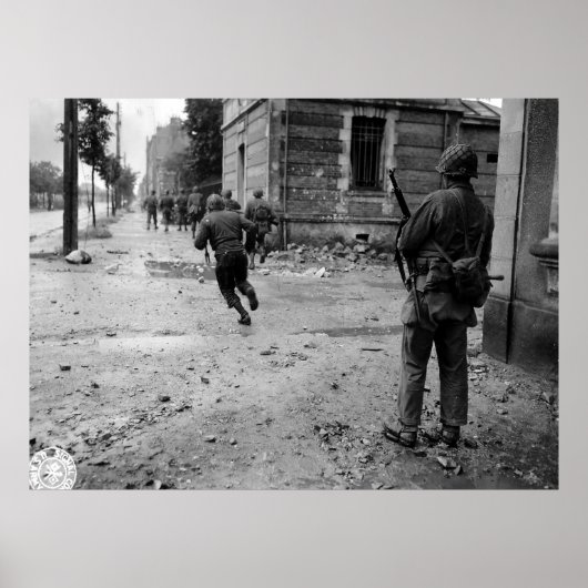 ケルブールフランス米国通り戦大戦第2戦 ポスター (正面)