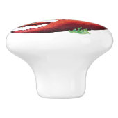 ケルプが付いているヴィンテージのロブスター セラミックノブ (側面)