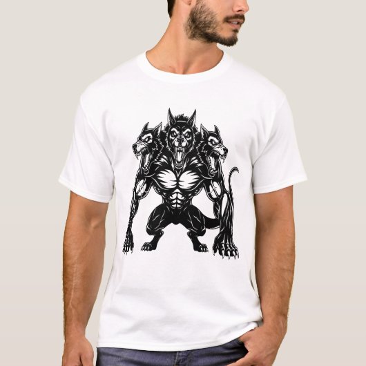 ケルベロス犬 Tシャツ (正面)