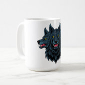 ケルベロス 三つ首の犬 コーヒーマグカップ (正面左)