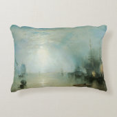 ケルメンが石炭を持ち上げ、月明かりのby Joseph Turner アクセントクッション (正面)