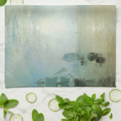 ケルメンが石炭を持ち上げ、月明かりのby Joseph Turner キッチンタオル (折り畳み)