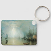 ケルメンが石炭を持ち上げ、月明かりのby Joseph Turner キーホルダー (正面)