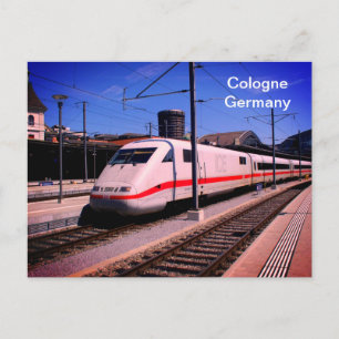 ケルンでICE列車 ポストカード