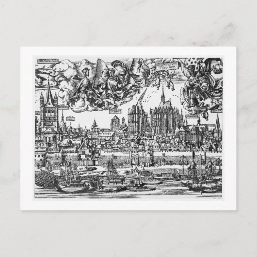 ケルンの一般表示, 1531 (版木、銅版、版画) (b/w pho) ポストカード (正面)