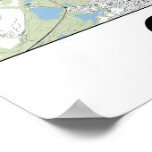 ケルンの地図 ポスター (角)