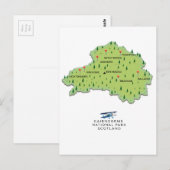ケルンガムズ国立公園の地図 ポストカード (正面/裏面)