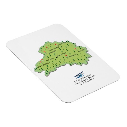 ケルンガムズ国立公園の地図 マグネット (右側)