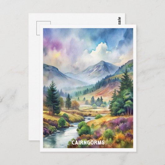 ケルンゴムス国立公園水絵画色の ポストカード (正面/裏面)