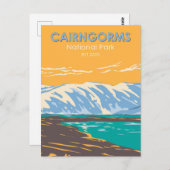 ケルンゴームス国立公園スコットランドロッチエチャカン ポストカード (正面/裏面)