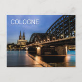 ケルンシティスケープGermany Dom Nightお土産 シーズンポストカード (正面)