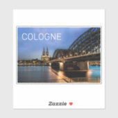 ケルンシティスケープGermany Dom Nightお土産 シール (シート)