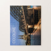 ケルンシティスケープGermany Dom Nightお土産 ジグソーパズル (縦)