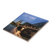 ケルンシティスケープGermany Dom Nightお土産 タイル (側面)