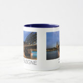 ケルンシティスケープGermany Dom Nightお土産 マグカップ (中央)